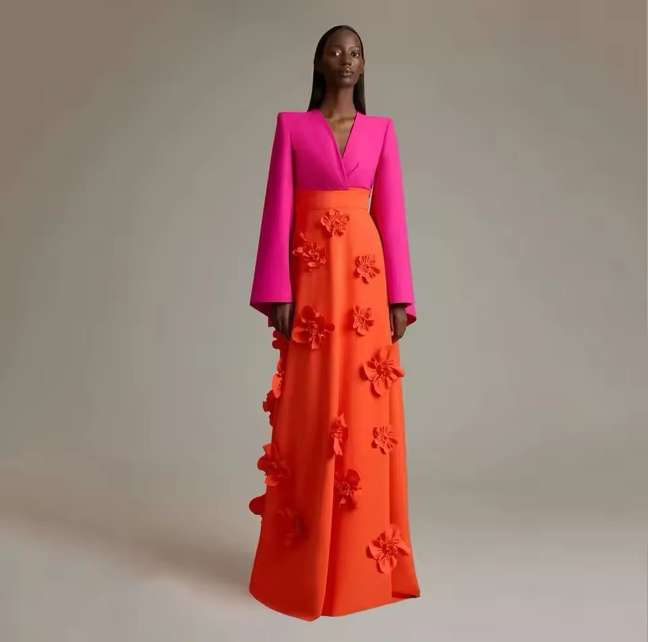 Classy Elegance Colour-Block Gown